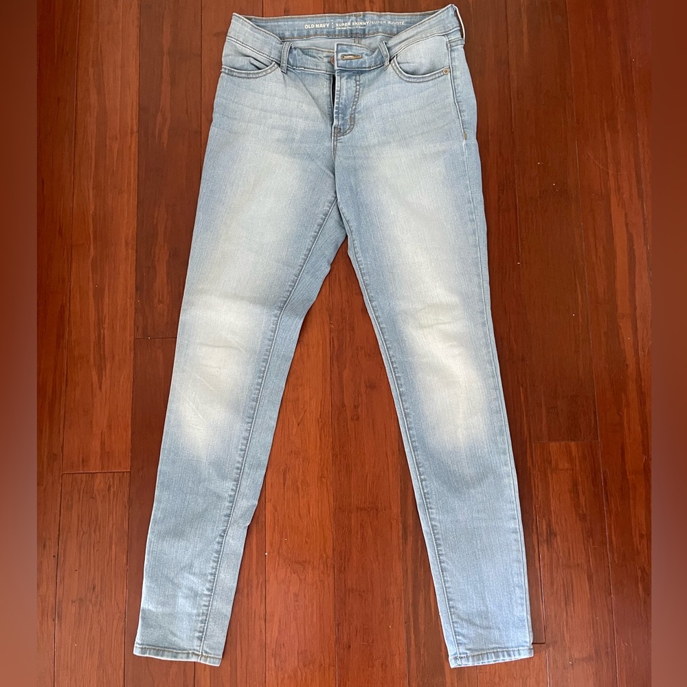 Old Navy Super Skinny Mid-Rise Light Wash Jeans Size 2